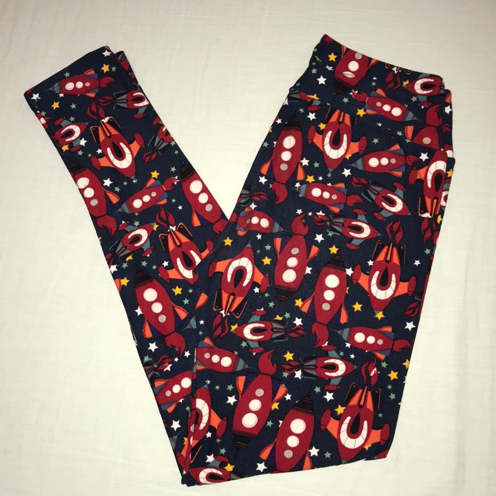 RARE LuLaRoe rocket leggings. Worn once. EUC